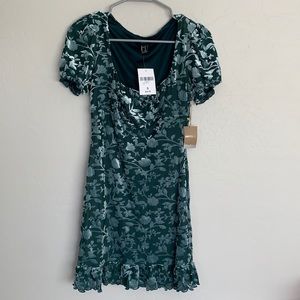 Forever 21 Velvet Cap Sleeve Dress